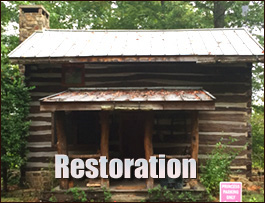 Historic Log Cabin Restoration  Castalia, North Carolina